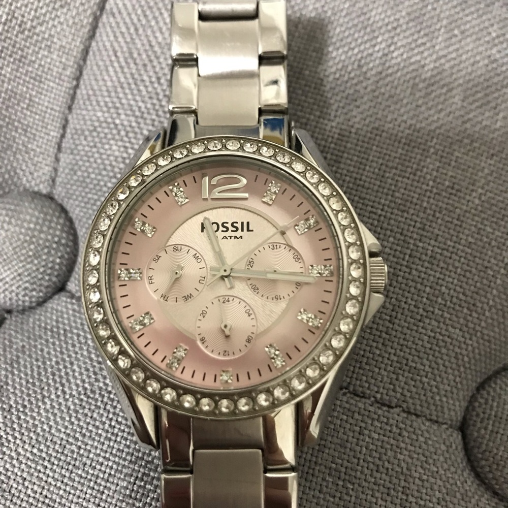 Pink Boyfriend Fossil Watch